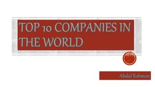 Top 10 Companies in the World.pptx