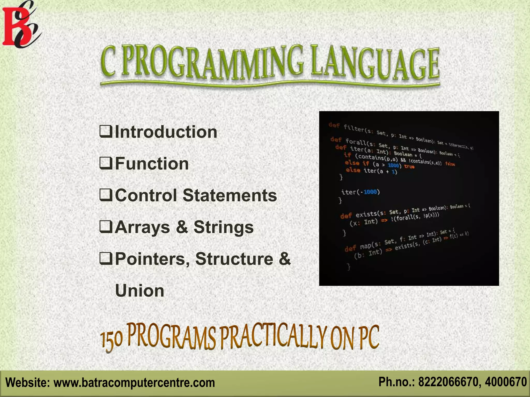 Top 10 Computer Institute ! Batra Computer Centre | PPT