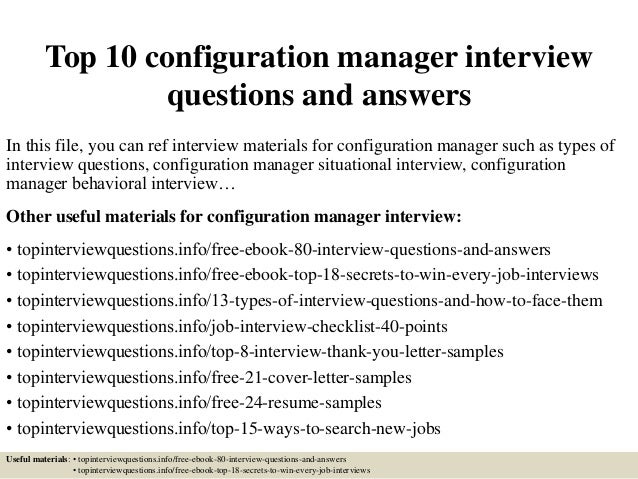 supervisor questions and answers