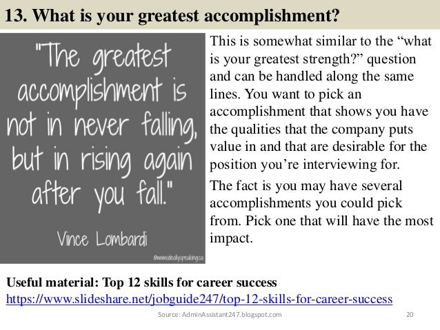executive assistant interview answers
