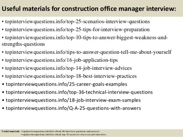 office construction jobs