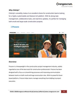 Top 10 Construction Project Management Software in 2024 | PDF