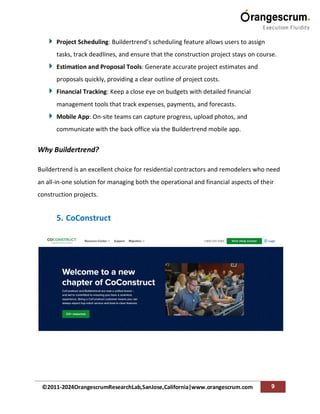 Top 10 Construction Project Management Software in 2024 | PDF