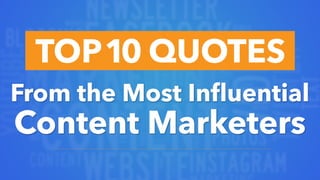 Rules for Success from the Top 10 Content Marketers
