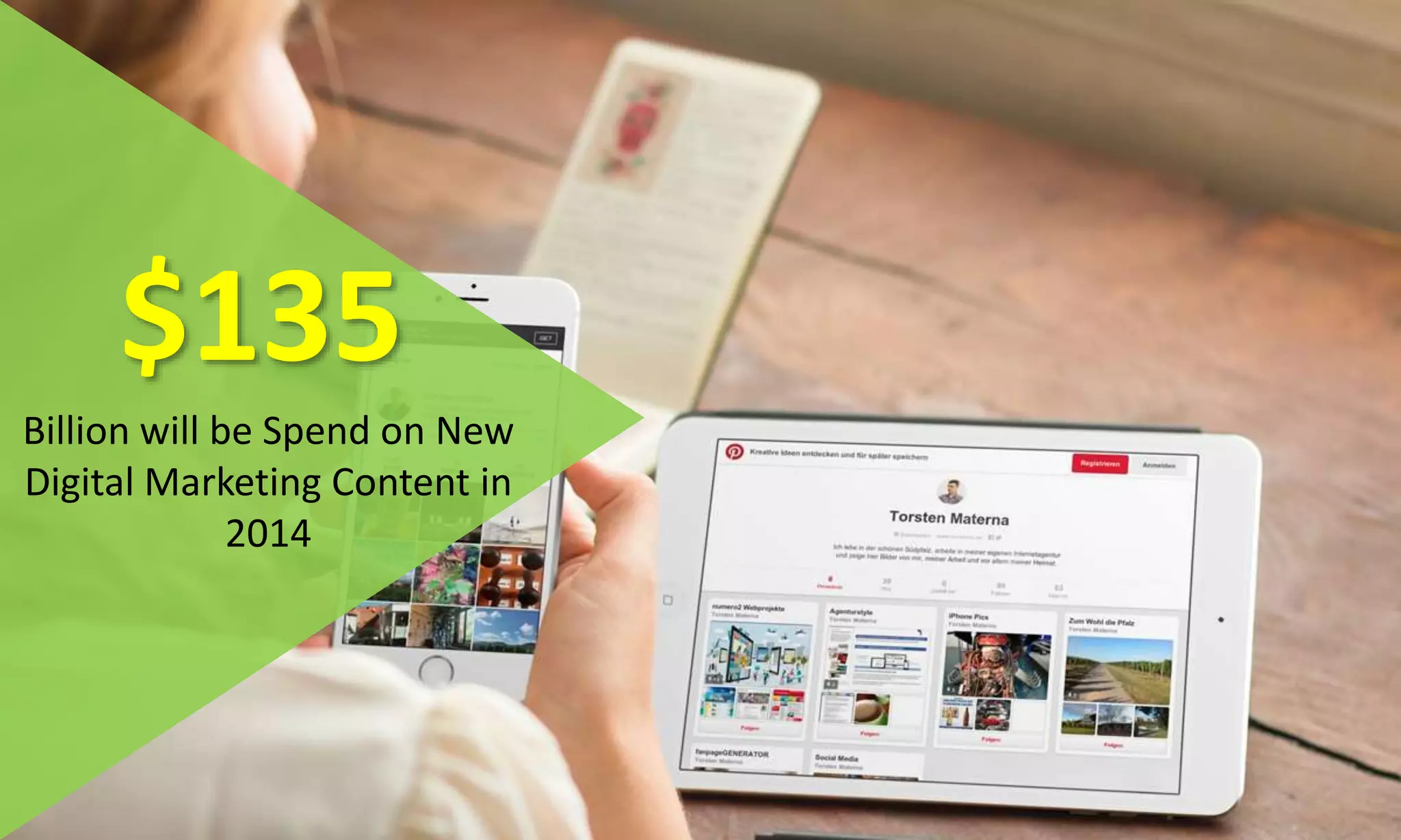 $135
Billion will be Spend on New
Digital Marketing Content in
2014
 