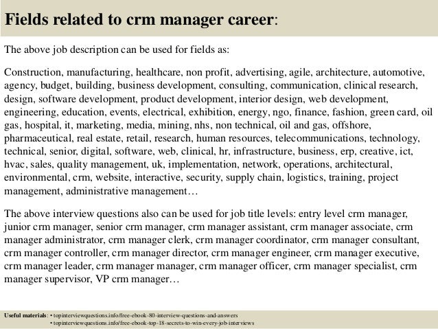 crm job description