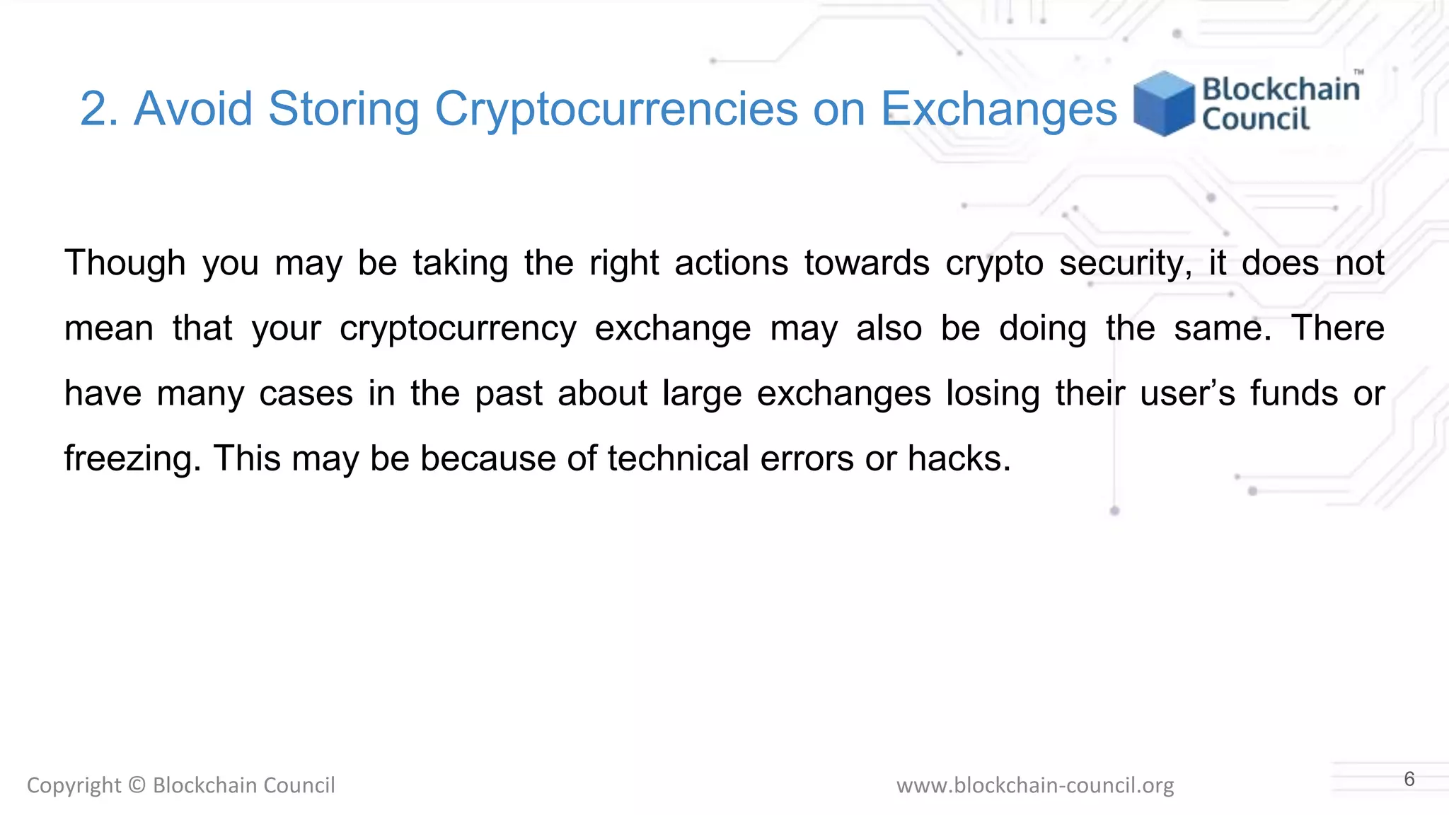 Top 10 cryptocurrency security tips for 2019 | PPTX