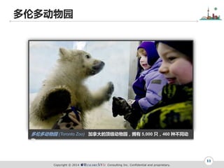 Copyright ? 2014 Consulting Inc. Confidential and proprietary.
׶ද԰
11
׶ද԰ (Toronto Zoo) ôĶ԰ӵ 5,000 ֻ460 ֲͬ

 