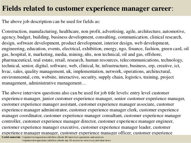 top 10 customer experience manager interview questions and answers customer experience manager