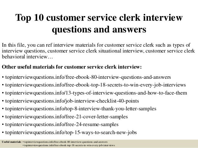 customer service application questions