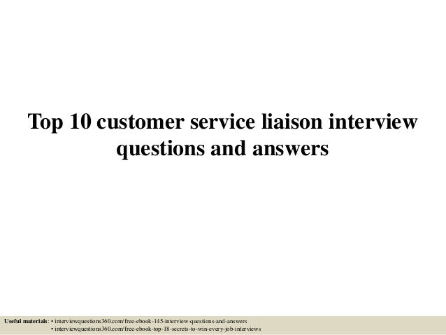 customers service interview question and answer