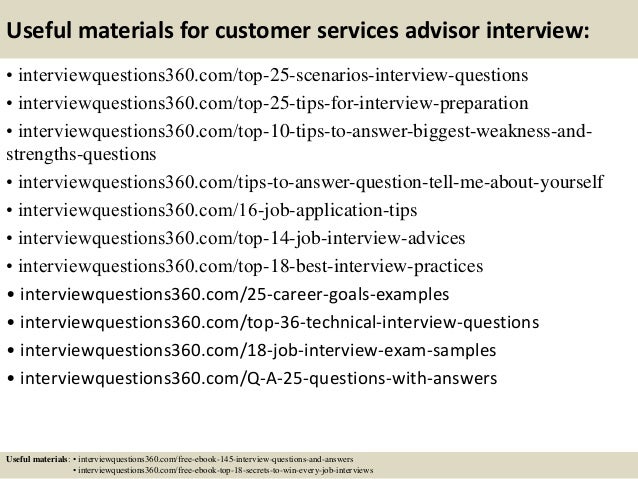 customer service interview questions and answers