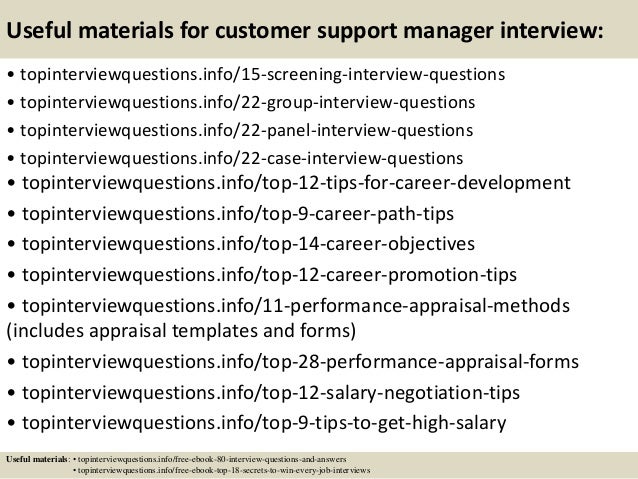 top 10 customer support manager interview questions and answers customer support interview questions