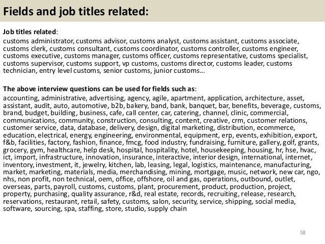top 36 customs interview questions with answers pdf custom duty jobs