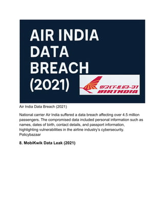 Top 10 Cyber Attacks in India.pdfffffffff | PDF
