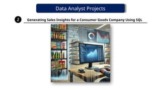 Data Analyst Projects
Generating Sales Insights for a Consumer Goods Company Using SQL
 