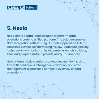 Top 10 Data Fabric Tools for Data-Driven Enterprises