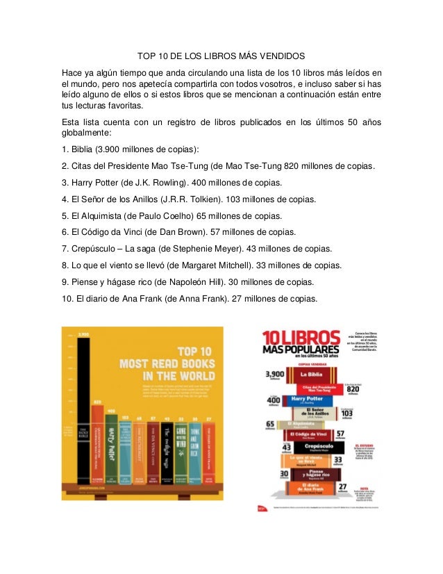Los Diez Libros En Español Más Vendidos De La Historia – NIBWM