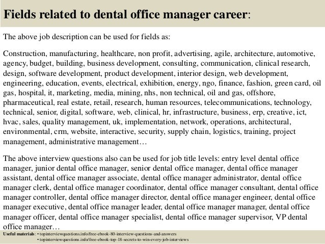 top 10 dental office manager interview questions and answers dental office manager duties