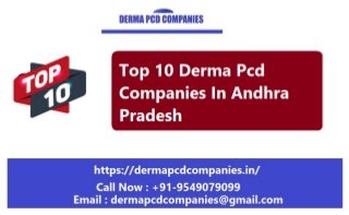 Top 10 derma pcd companies in andhra pradesh