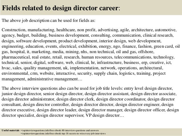 design director job description