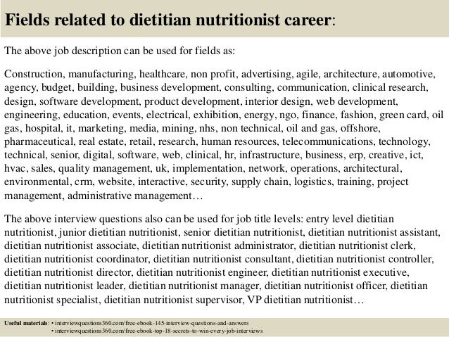 5 Best Dietitian Interview Questions Answers Algrim Co