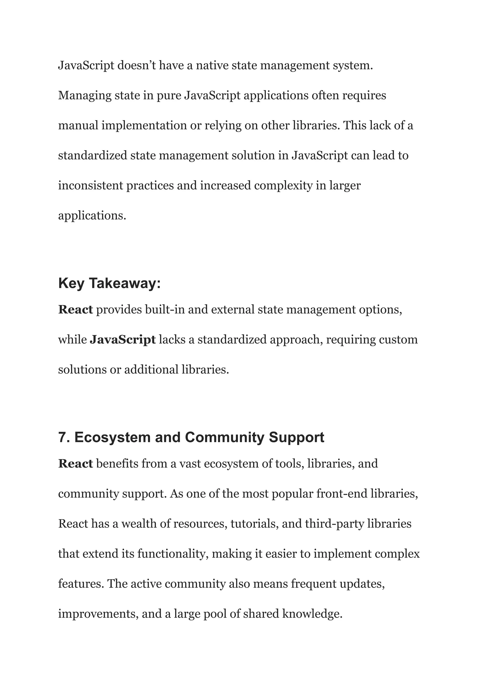 Top 10 Differences Between React and JavaScript: A Detailed Comparison ...