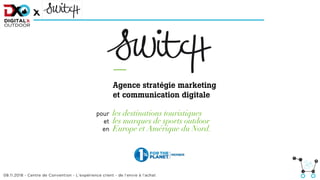 pour les destinations touristiques
et les marques de sports outdoor
en Europe et Amérique du Nord.
Agence stratégie market...