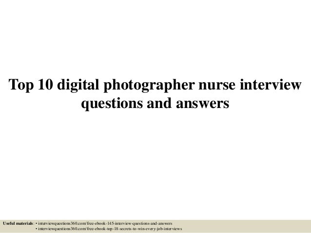 situational interview questions and answers for nurses