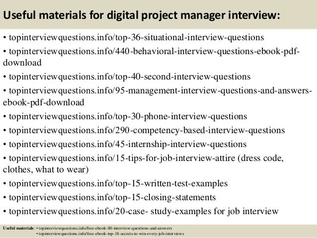 situational interview questions and answers for managers
