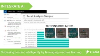 Displaying content intelligently by leveraging machine learning
INTEGRATE AI
TRENDING DOCUMENTS
 