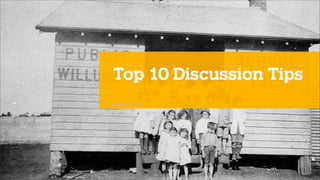 Top 10 Discussion Board Tips
