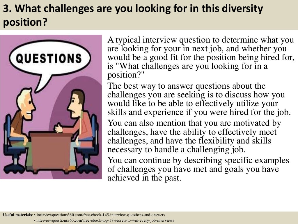 Top 10 diversity interview questions and answers