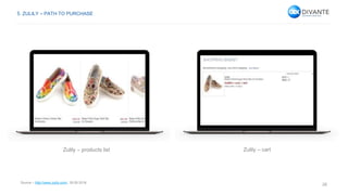 26
Source – http://www.zulily.com/, 26.05.2016.
5. ZULILY – PATH TO PURCHASE
Zulily – cartZulily – products list
 