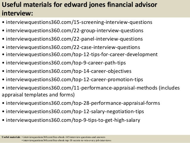 16 useful materials for edward jones financial advisor interview