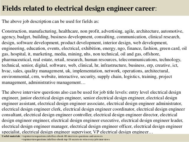 top 10 electrical design engineer interview questions and answers design engineer job description