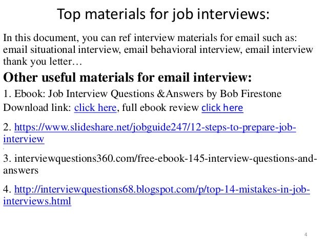 top 36 email interview questions with answers pdf