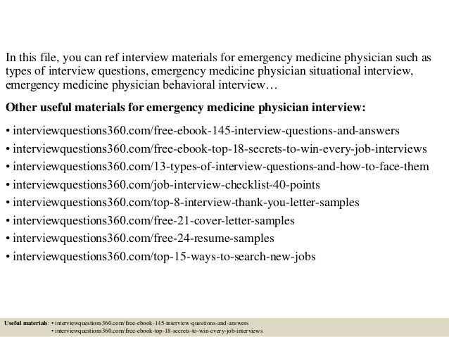 doctor interview questions and answers