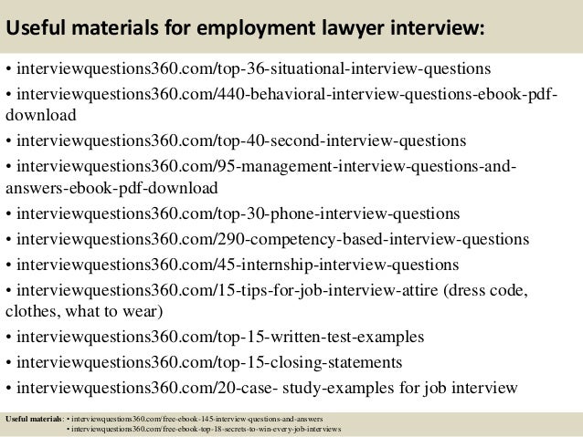employment questions