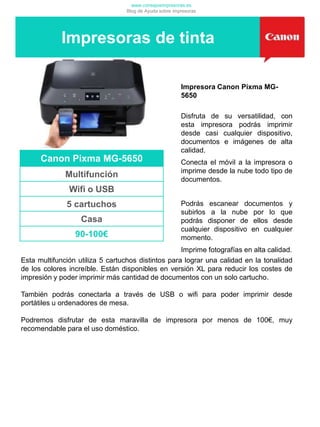 Mejores impresoras - Abril 2016
