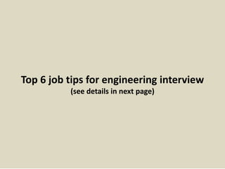 Top 10 engineering interview questions with answers | PPTX