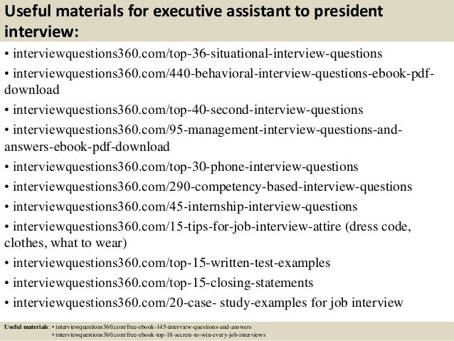 top 10 executive assistant to president interview questions interview questions for executive assistants