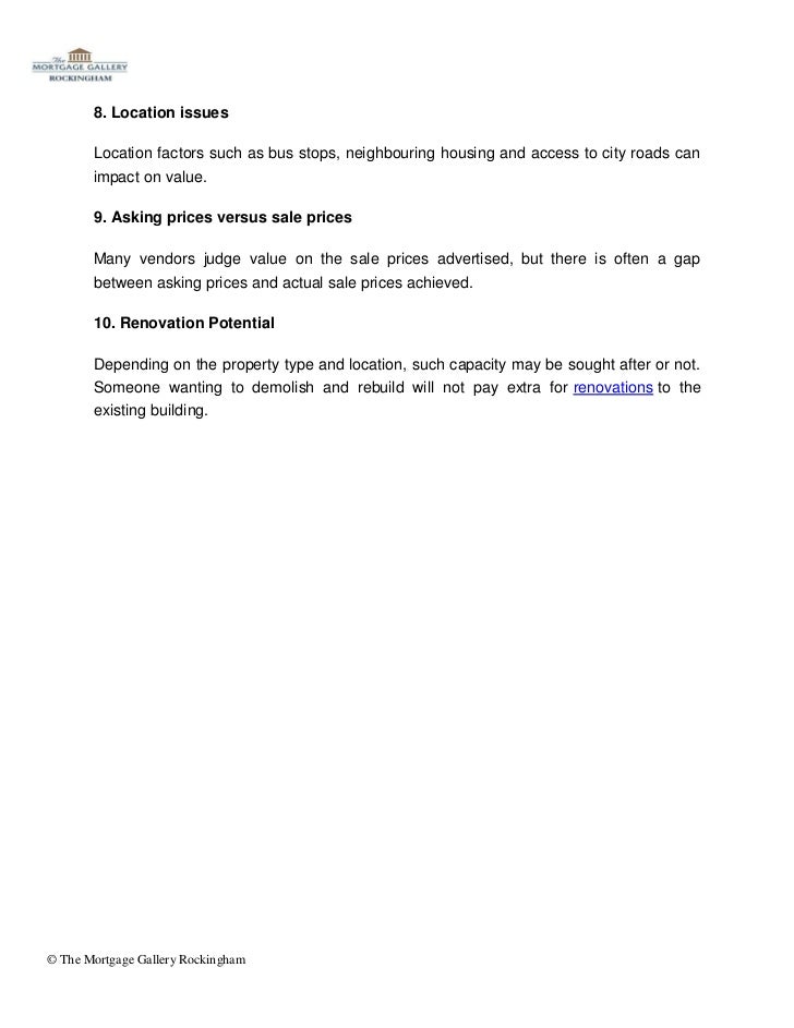 Top 10 Factors That Affect Property Values