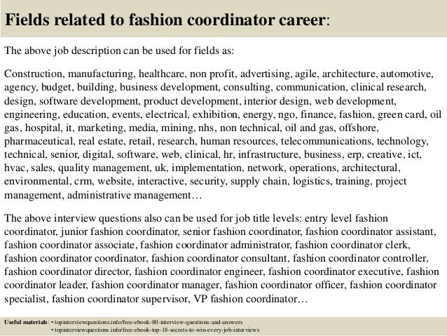 fashion coordinator