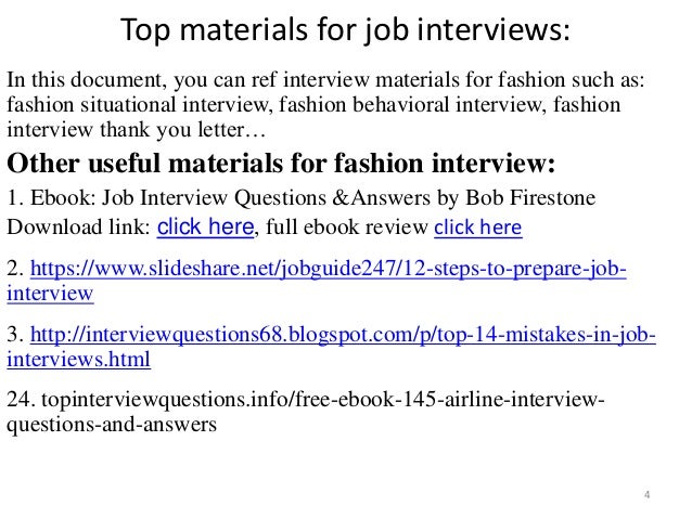 fashion designer interview questions