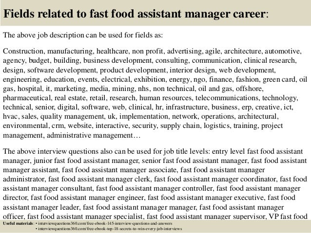 Questions To Ask After An Interview Fast Food Questions To Ask After An Interview Fast Food