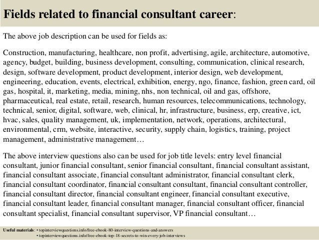 Top 10 Financial Consultant Interview Questions And Answers