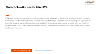 Top 10 Fintech Trends for 2024 | PDF