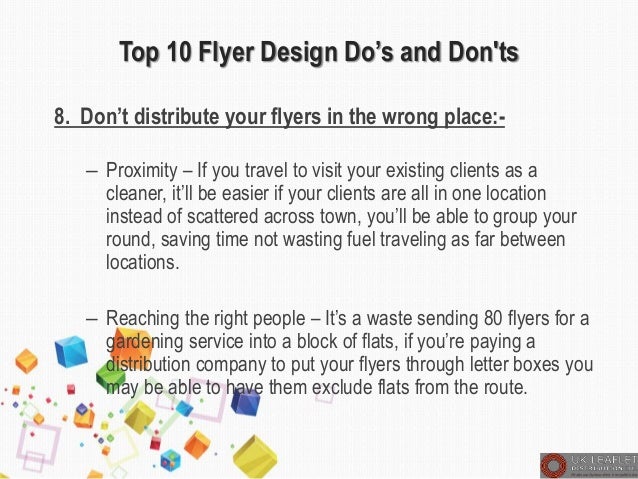 what to put on a flyer