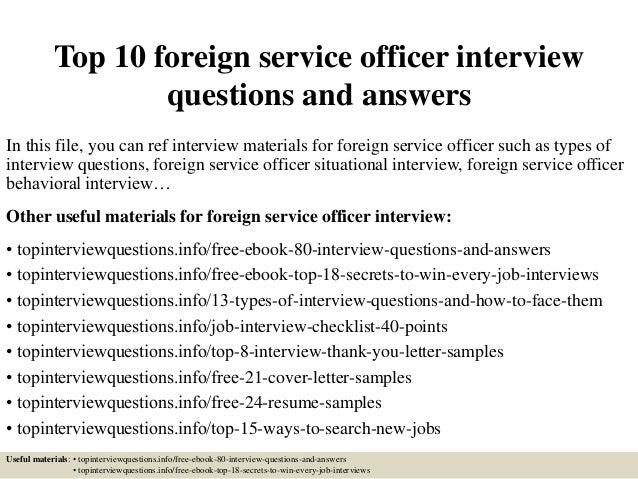 Foreign service exam practice essay questions